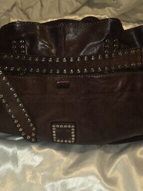 Campomaggi Leather Studded Hand Bag